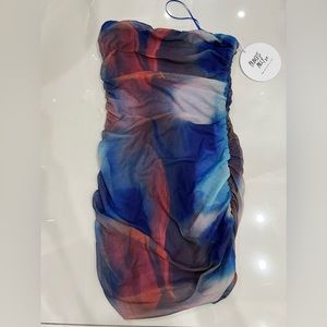 Micah Mini Dress Blue Multi